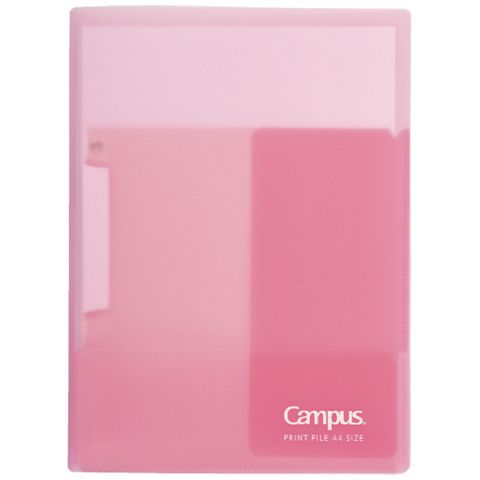 KOKUYO  Campus反摺式便利文件夾A4-粉紅