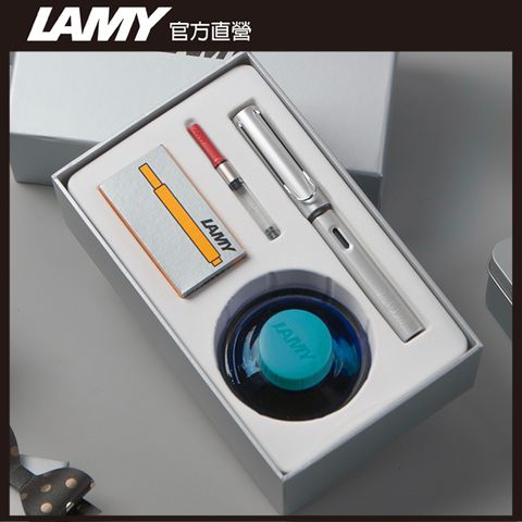 《2022限量商品》LAMY AL-star 恆星系列 2022限量 銀白 鋼筆墨水禮盒