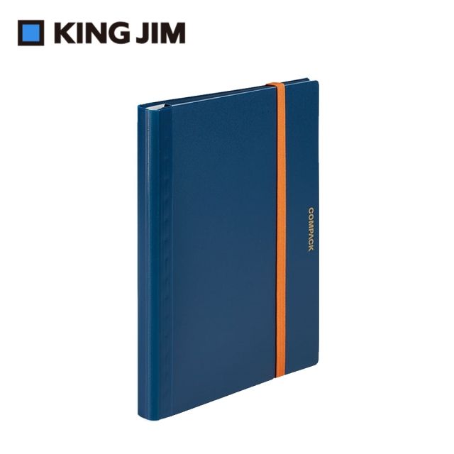 KING JIM】COMPACK 可對折資料夾海軍藍A4 10頁(5894H-NV) - PChome 24h購物