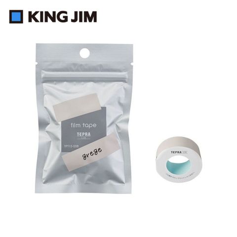 【KING JIM】TEPRA LITE 熱感式標籤薄膜自黏膠帶 15mm 裸色(TPT15-008)