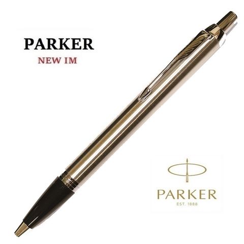 PARKER 派克 New Im 鋼桿白夾入門款原子筆