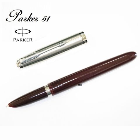 PARKER 派克 51復刻版 鋼筆紅桿銀蓋 加贈鋼筆墨水/筆套