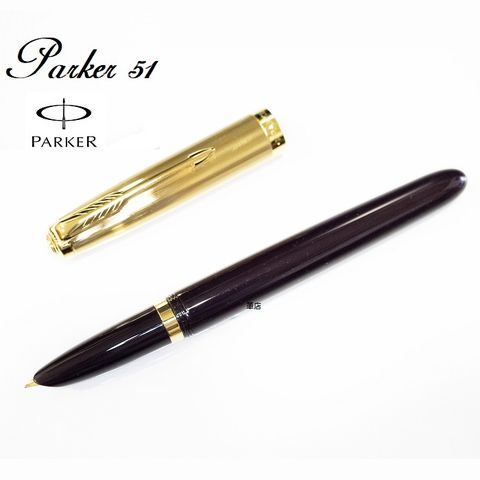 PARKER 派克 51復刻版 鋼筆紅桿金蓋 加贈鋼筆墨水/筆套