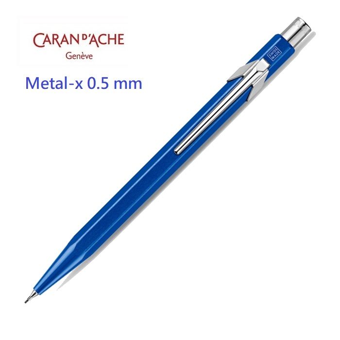 CARAN d'ACHE 瑞士卡達  CARAN dACHE 844 0.5mm Metal-X自動鉛筆 藍