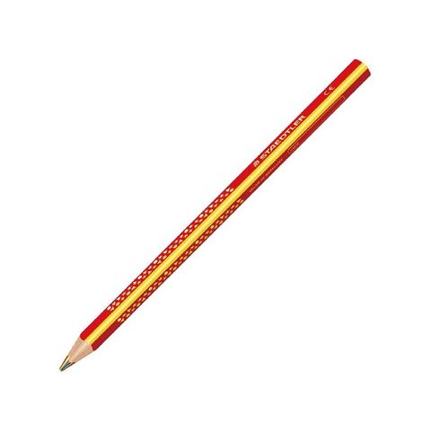 德國STAEDTLER施德樓 快樂學園JUMBO三色彩紅鉛筆 MS1274(10支)