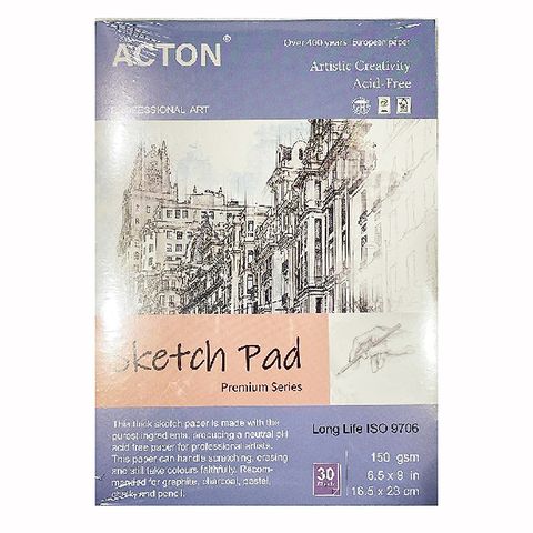 ACTON 雅頓 新一代經典素描本 150g 30入#16.5*23(3本)