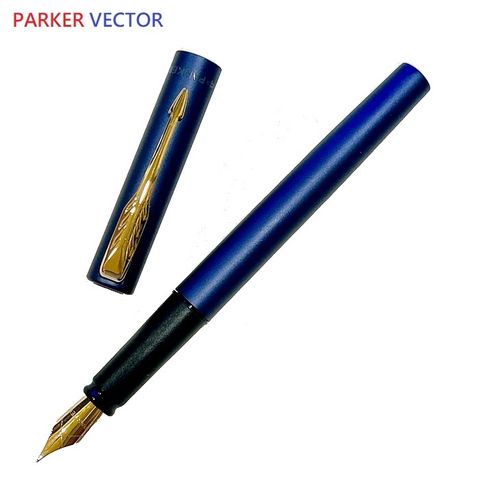 PARKER 派克 VECTOR 威雅 藍桿金夾 鋼筆