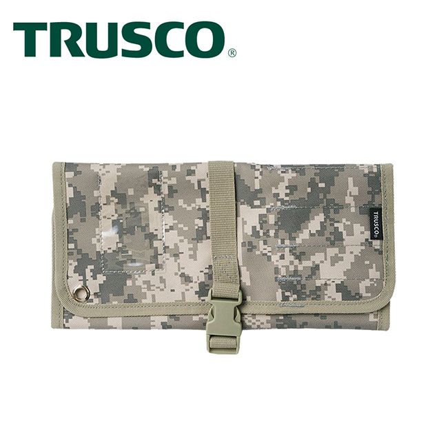 Trusco 數位迷彩-軍綠色系捲筒式工具收納包(TTR-450-SM)