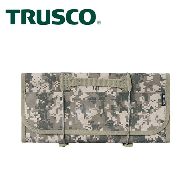 Trusco 數位迷彩-軍綠色系捲筒式工具收納包-附套筒收納座(TTR-670-SM)