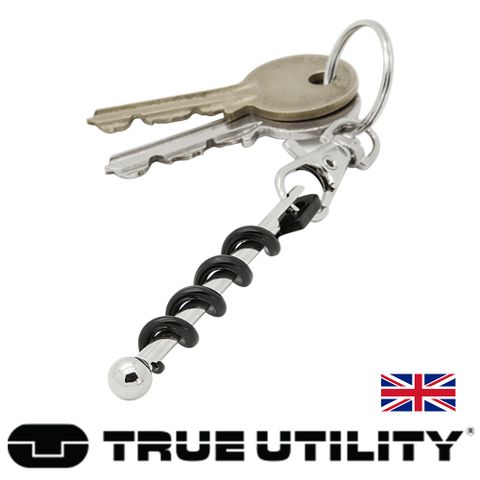 【TRUE UTILITY】英國多功能隨身紅酒開瓶器鑰匙圈Twistick