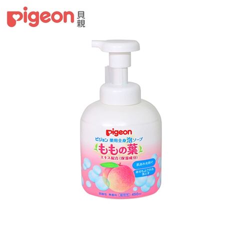 Pigeon 貝親 桃葉泡沫沐浴乳450ml(瓶裝)