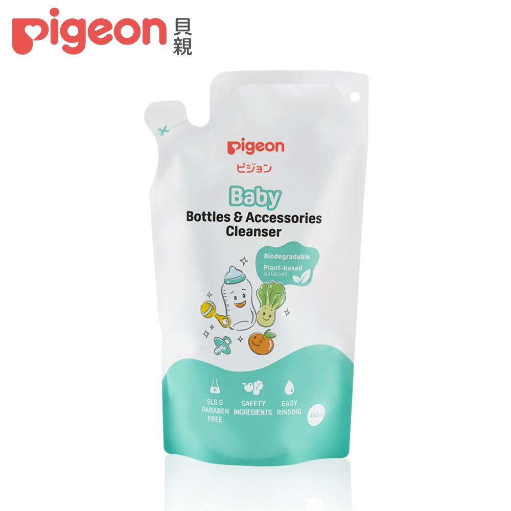 pigeon 貝親pigeonピジョンBabyBottles & AccessoriesCleanserBiodegradablePlant-basedsurfactantEASYSLS & SAFETYPARABEN INGREDIENTS RINSINGFREE450