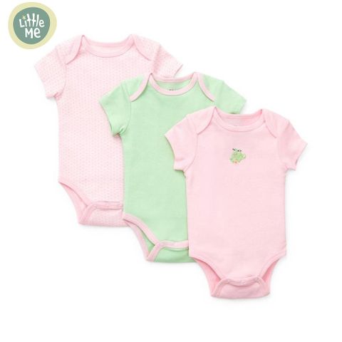 【Little me】小青蛙連身衣3件入(NB~9M)