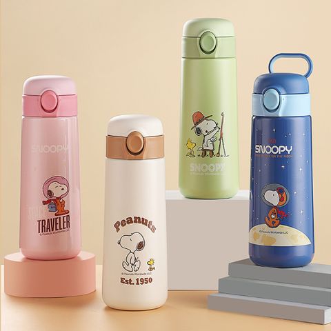 優貝選 史努比 SNOOPY 316不鏽鋼直飲式 兩用 保冷/保溫 吸管式水壺 500ML 出貨方式	 寄倉(PChome出貨)