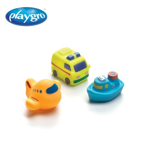 Playgro 【 培高】軟膠洗澡組/交通工具