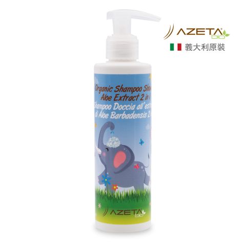 AZETA 艾莉塔 蘆薈雙效洗髮沐浴精-200ml(含珍貴成分印加果油/庫拉索蘆薈葉)