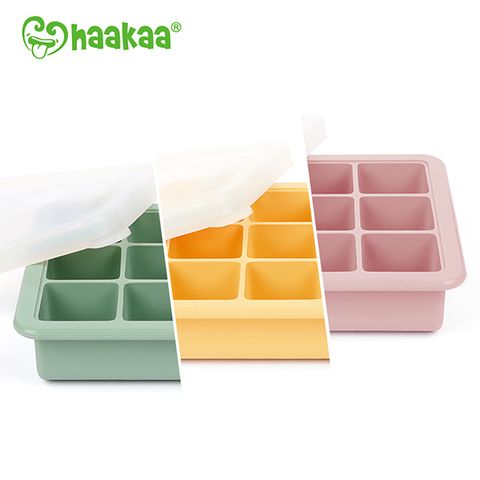 【紐西蘭Haakaa】9格矽膠副食品分裝盒/製冰盒 (原廠公司貨)
