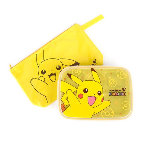 韓國Lilfant 寶可夢Pokemon 皮卡丘不鏽鋼餐盤(大) 禮盒裝