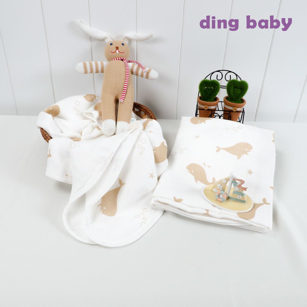 DING BABY  六層紗四季蓋被-90*120 二入 組