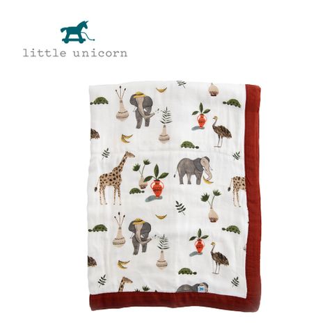 美國 Little Unicorn 寶寶竹纖毯(動物園)