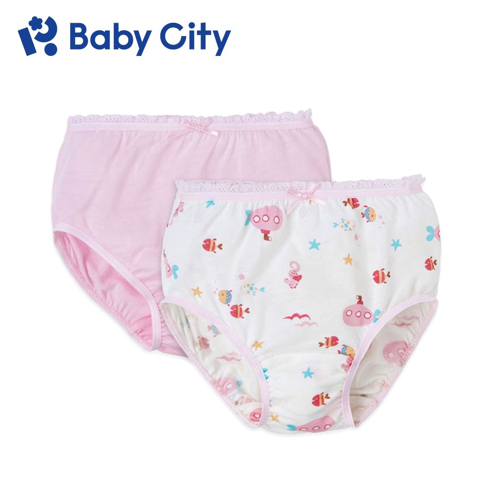 BabyCity 娃娃城 【Baby City 】天絲女童內褲/海洋女童內褲2入(90-130cm)