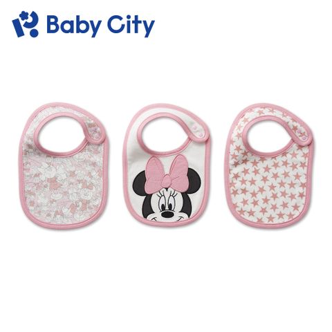 【Baby City娃娃城】迪士尼圍兜3入(米妮)