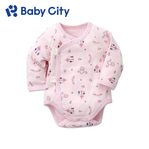 BabyCity 娃娃城 【Baby City 】美棉長袖初生連身衣/公主粉(XS/S)