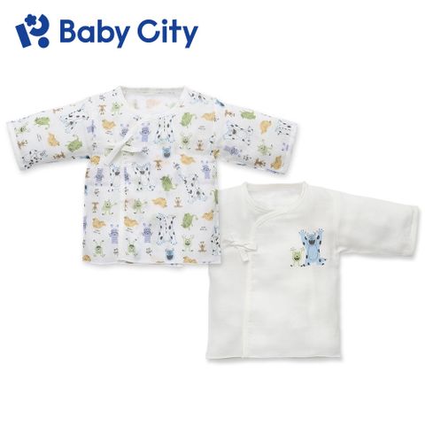 BabyCity 娃娃城 【Baby City 】怪獸造型紗布肚衣二入(XS/S)