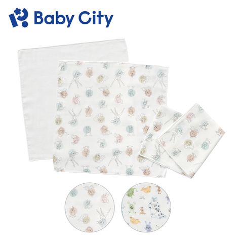 BabyCity 娃娃城 【Baby City 】迪士尼紗布多功能小方巾三入(兩款)