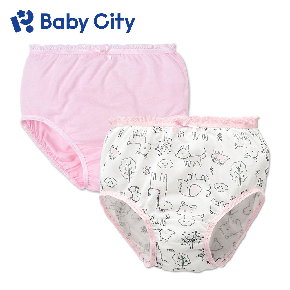 BabyCity 娃娃城 【Baby City 】天絲女童內褲(2入組)