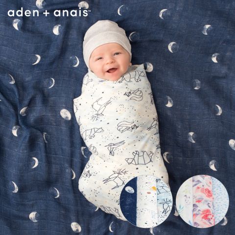 【Aden &amp; Anais】竹纖維多功能包巾3入 (2款)