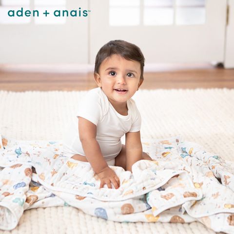 Aden & Anais 經典四層紗厚毯/叢林維尼