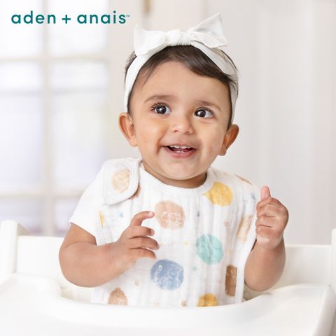 【Aden &amp; Anais】經典圍兜3入/叢林維尼