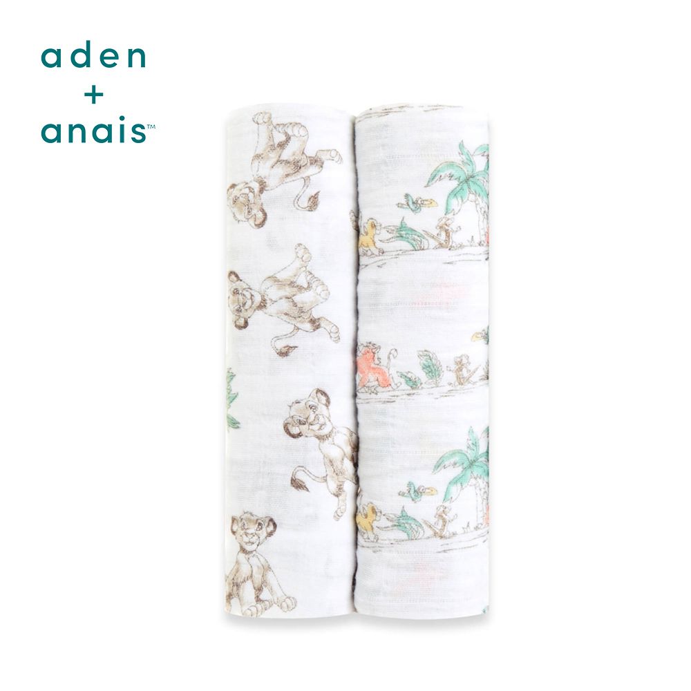 Aden & Anais 經典多功能包巾2入/獅子王