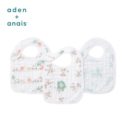 Aden & Anais 經典圍兜3入/獅子王