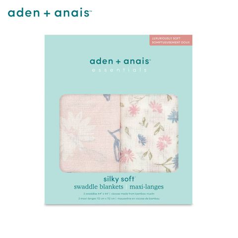 Aden & Anais 竹纖維多功能包巾2入/懷舊之花