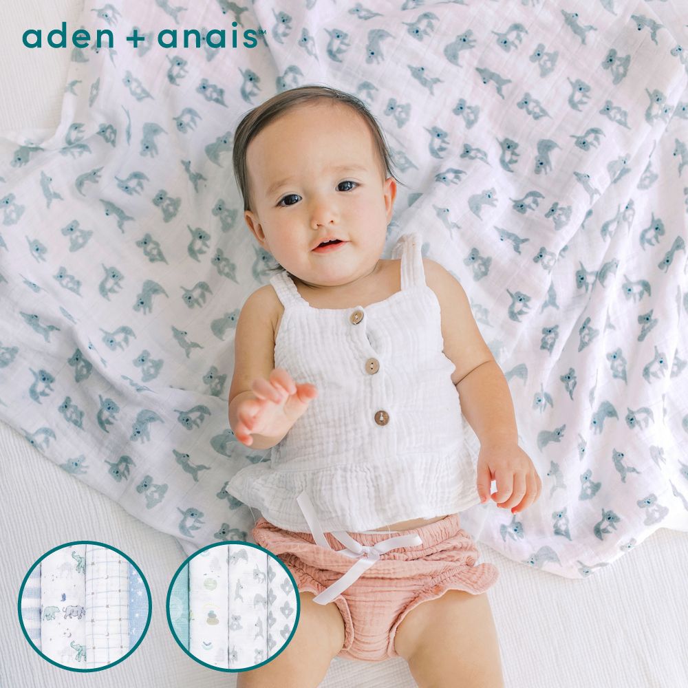 Aden & Anais 經典多功能包巾4入(2款)