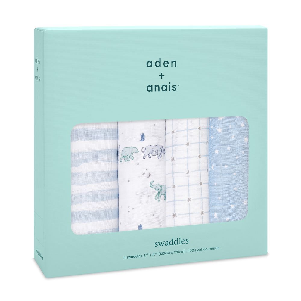 adenanaisswaddles4 swaddles 47 x 47 (120cm x 120cm)  100% cotton muslin