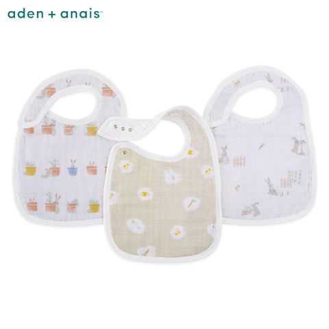 Aden & Anais 經典圍兜3入/玉兔迎春