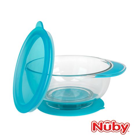 Nuby Tritan吸盤碗_260ml/藍