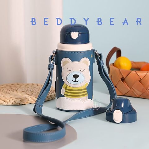 BEDDY BEAR 星空系列浮雕款中透版316不鏽鋼保溫瓶 兒童水壺 保溫水壺