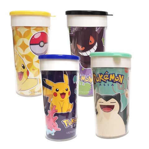 Pokémon 寶可夢 4入)Pokmon 精靈 神奇寶貝隨手杯200ML