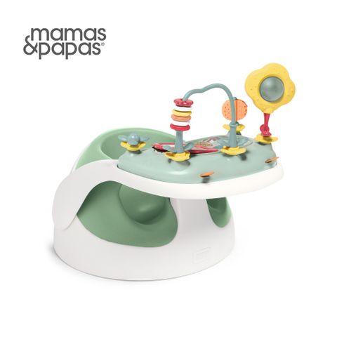 Mamas &amp; Papas 二合一育成椅v3-羅勒綠(附玩樂盤)