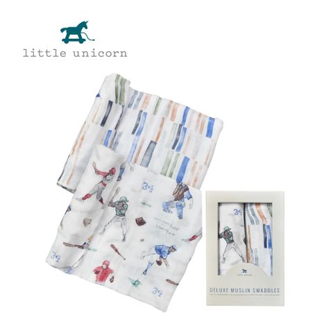 Little Unicorn 美國  竹纖維紗布巾二入組 紅不讓