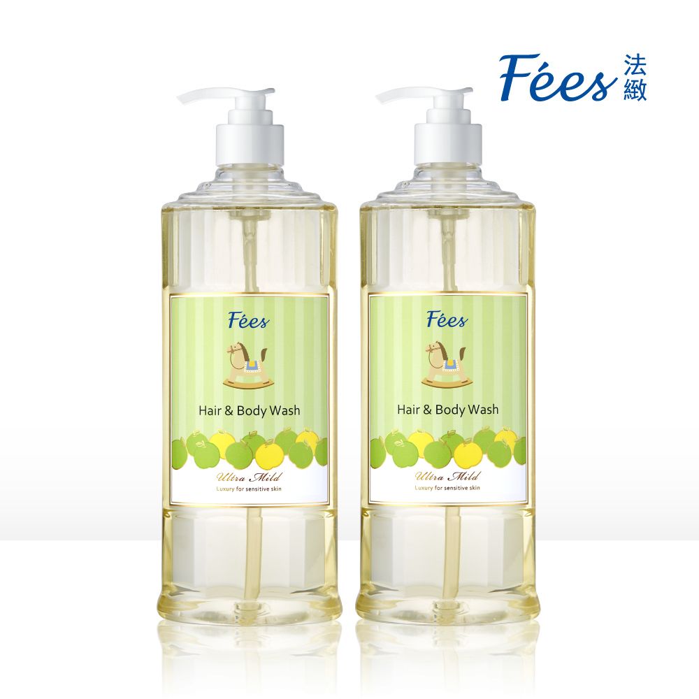 Fees 法緻 Fees 嬰兒柔護洗髮沐浴精 蘋果600ml 2入組