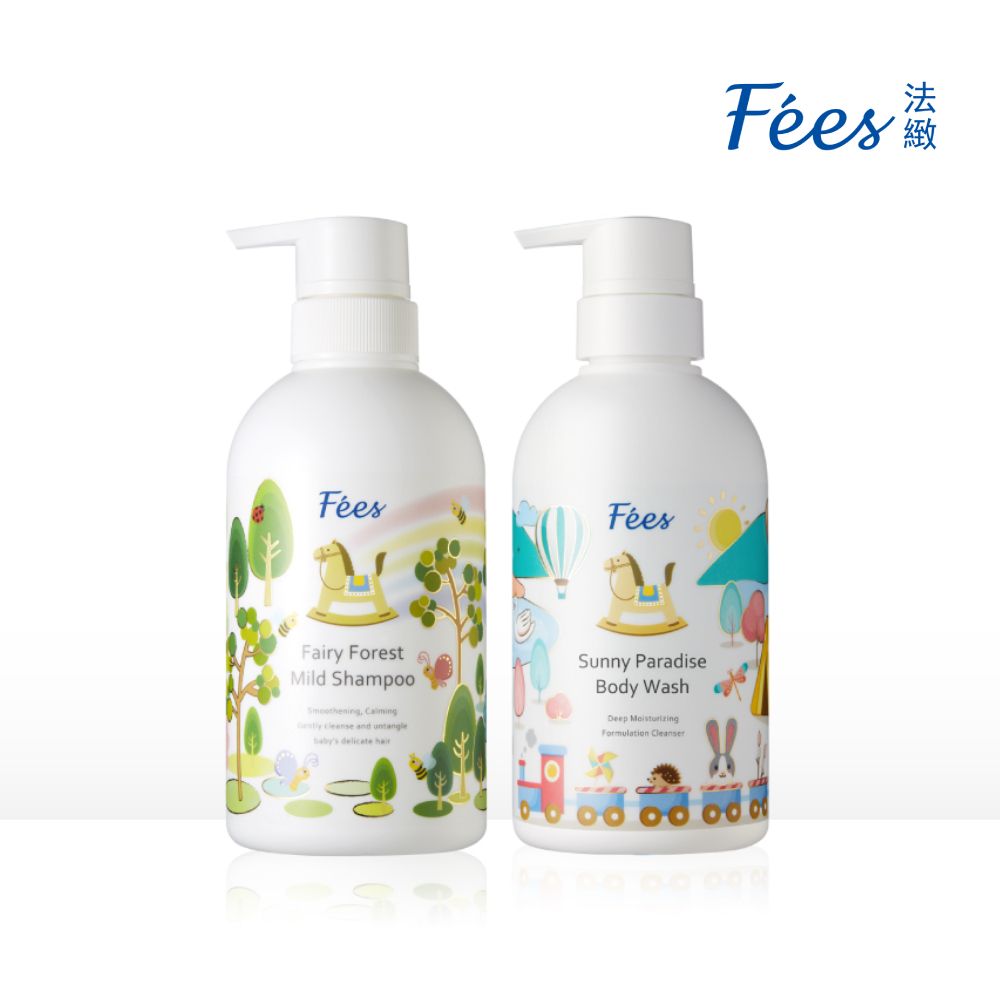 Fees 法緻 Fees 陽光樂園沐浴精450ml+童話森林洗髮精450ml