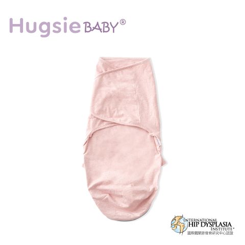 HugsieBABY靜音袋鼠包巾(粉紅) (適用於0-4個月) 嬰兒包巾 懶人包巾 新生兒防驚嚇