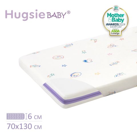 HugsieBABY迪士尼系列透氣水洗嬰兒床墊(附贈迪士尼抗菌床單) 70×130 三年保固