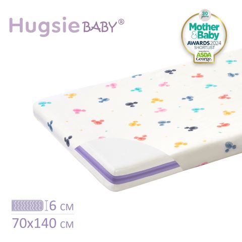 HUGSIE 好喜 HugsieBABY迪士尼系列透氣水洗嬰兒床墊(附贈迪士尼抗菌床單) 70x140 三年保固