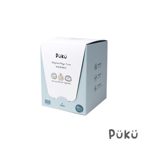 PUKU 乾濕兩用紙巾-80抽